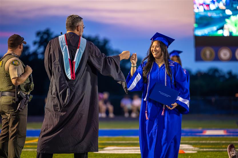 Students celebrate graduating